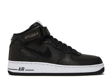 Nike Air Force 1 Mid Stussy Black White - House-of-Sneakers