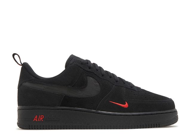 Nike Air Force 1 Low Multi-Swoosh Black Crimson - House-of-Sneakers