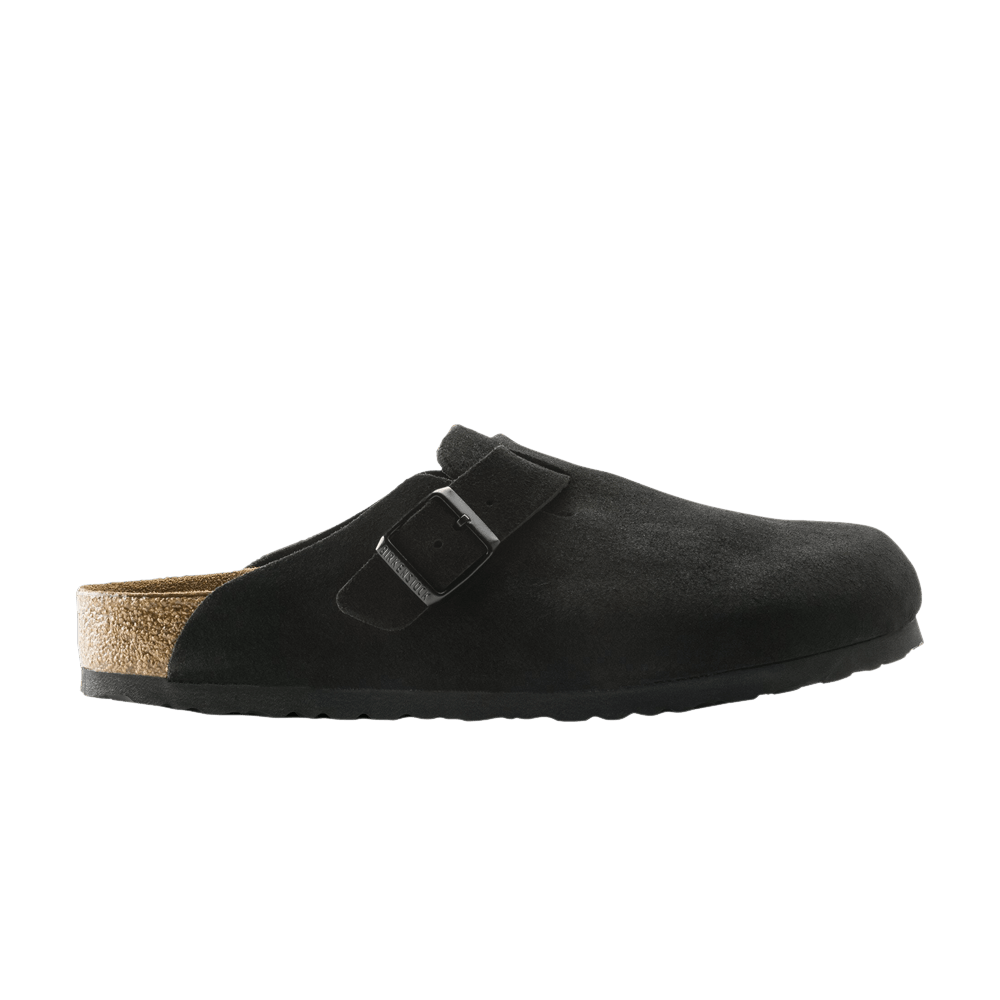 Birkenstock Boston Soft Footbed Suede Black - Birkenstock Sneaker