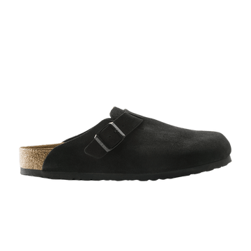 Birkenstock Boston Soft Footbed Suede Black - Birkenstock Sneaker