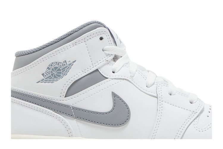 Air Jordan 1 Mid GS Neutral Grey - Air Jordan Sneaker, Detailansicht 4