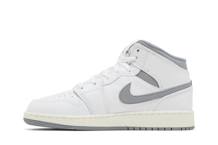 Air Jordan 1 Mid GS Neutral Grey - Air Jordan Sneaker, Detailansicht 5