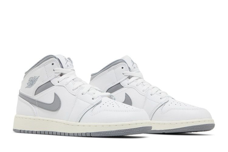 Air Jordan 1 Mid GS Neutral Grey - Air Jordan Sneaker, Detailansicht 10