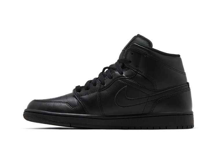 Air Jordan 1 Mid Triple Black - Air Jordan Sneaker, Detailansicht 4