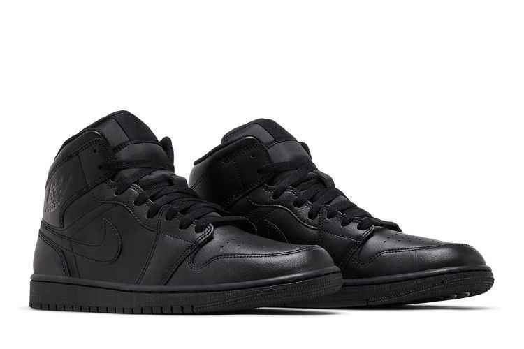Air Jordan 1 Mid Triple Black - Air Jordan Sneaker, Detailansicht 9