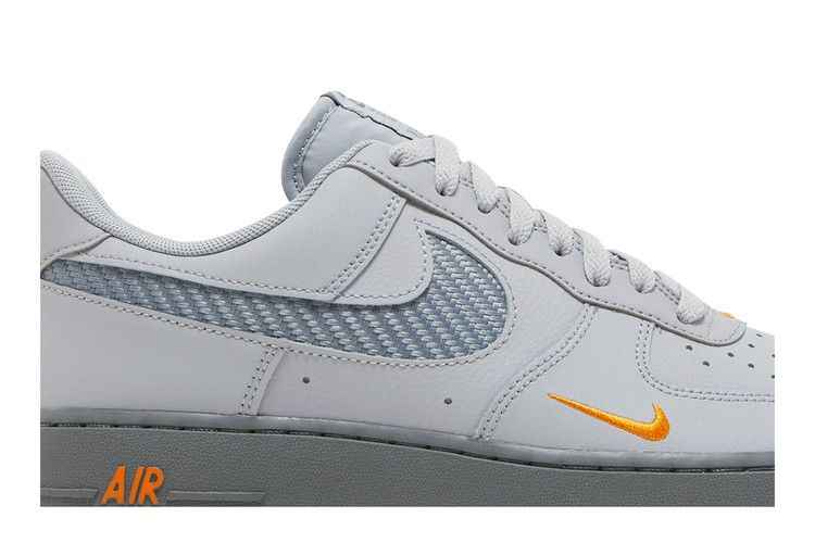 Nike Air Force 1 Low Wolf Grey Kumquat - Nike Sneaker, Detailansicht 3