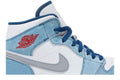 Air Jordan 1 Mid French Blue Fire Red - Air Jordan Sneaker, Detailansicht 3