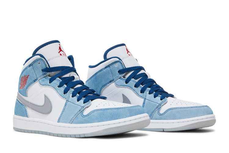 Air Jordan 1 Mid French Blue Fire Red - Air Jordan Sneaker, Detailansicht 9