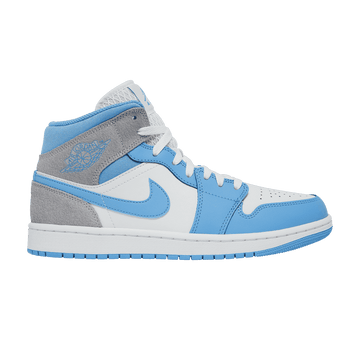 Air Jordan 1 Mid University Blue Grey - Air Jordan Sneaker