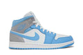 Air Jordan 1 Mid University Blue Grey - Air Jordan Sneaker, Detailansicht 2