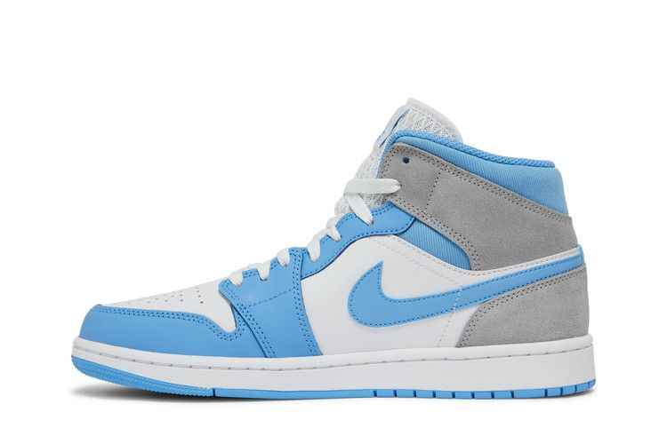 Air Jordan 1 Mid University Blue Grey - Air Jordan Sneaker, Detailansicht 4