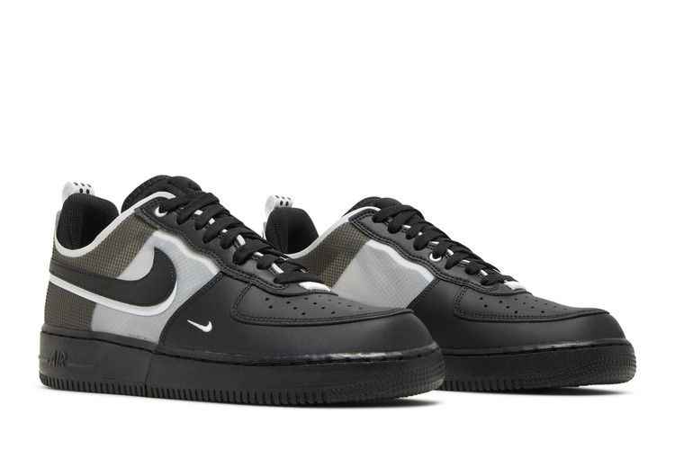 Nike Air Force 1 Low React Black White - Nike Sneaker, Detailansicht 9