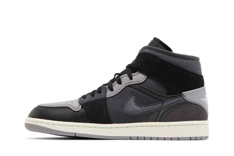 Air Jordan 1 Mid Craft Inside Out Black - Air Jordan Sneaker, Detailansicht 4