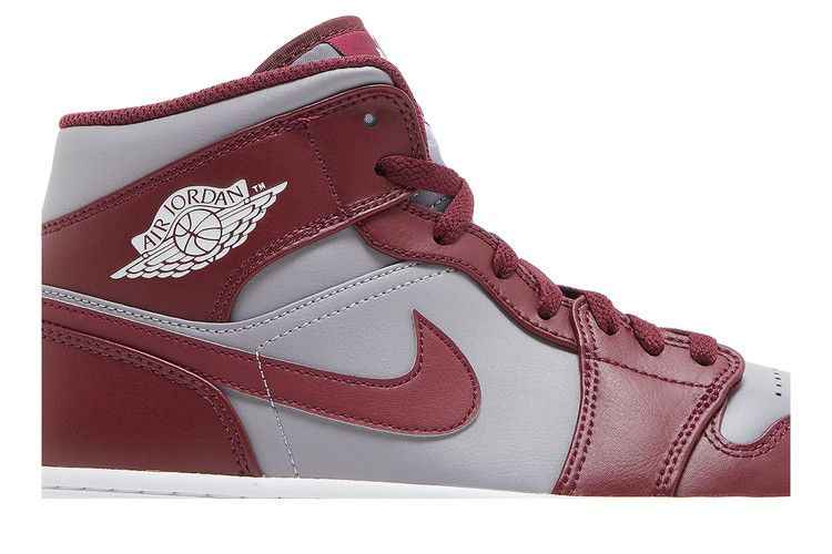 Air Jordan 1 Mid Cherrywood Red - Air Jordan Sneaker, Detailansicht 3