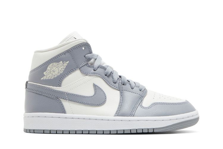 Air Jordan 1 Mid Grey Sail - Air Jordan Sneaker