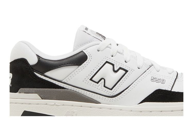 New Balance 550 Big Kid White Black Rain Cloud - New Balance Sneaker, Detailansicht 4