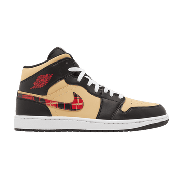 Air Jordan 1 Mid Tartan Swoosh - Air Jordan Sneaker