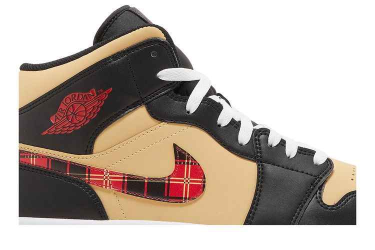 Air Jordan 1 Mid Tartan Swoosh - Air Jordan Sneaker, Detailansicht 3