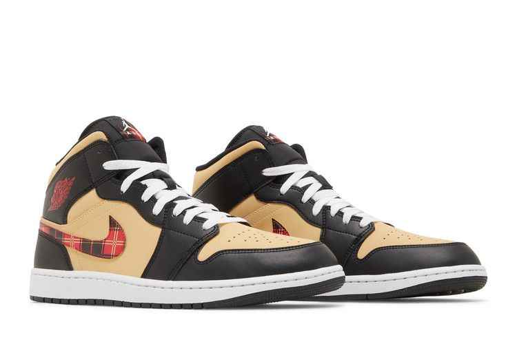 Air Jordan 1 Mid Tartan Swoosh - Air Jordan Sneaker, Detailansicht 9