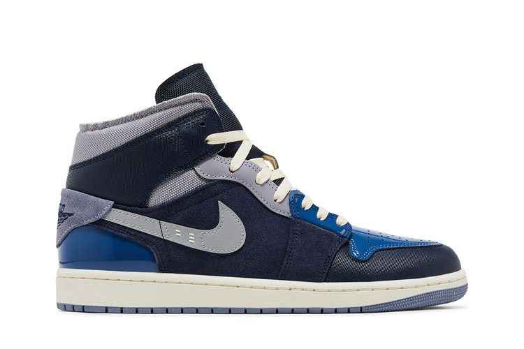 Air Jordan 1 Mid SE Craft Obsidian French Blue Ashen Slate White