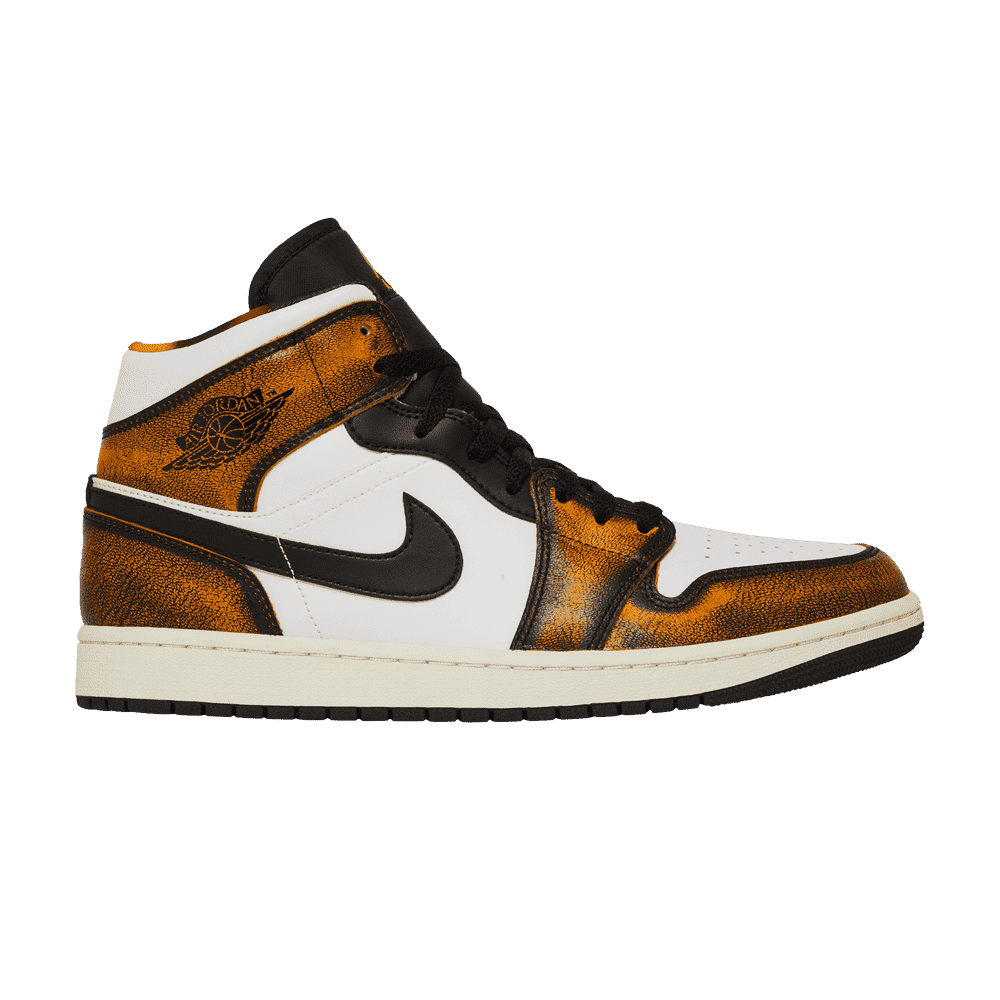 Air Jordan 1 Mid SE Turuncu Aşınma