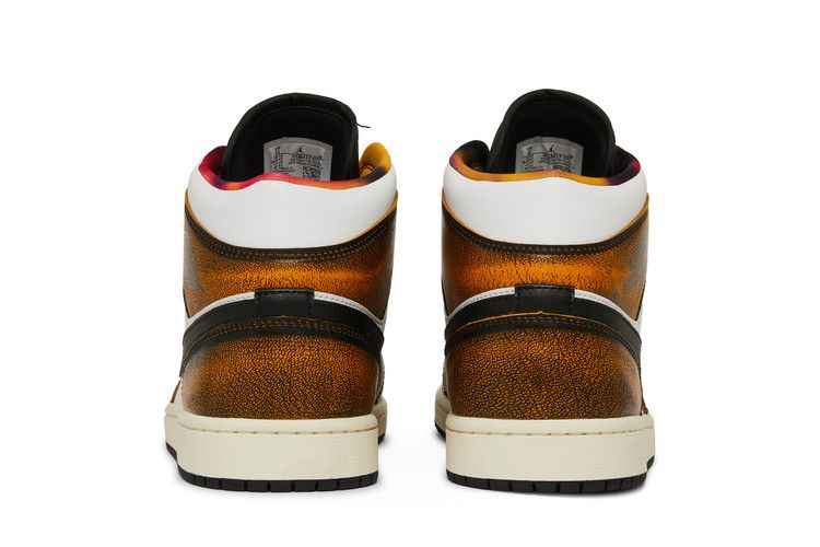 Air Jordan 1 Mid SE Orange Wear Away - Air Jordan Sneaker, Detailansicht 7