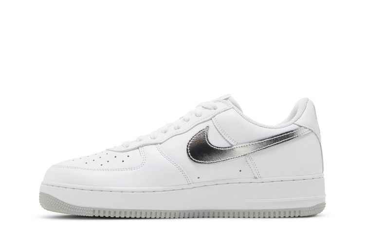 Nike Air Force 1 '07 Low Color of the Month White Metallic Silver - Nike Sneaker, Detailansicht 4