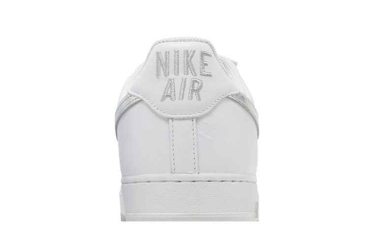 Nike Air Force 1 '07 Low Color of the Month White Metallic Silver - Nike Sneaker, Detailansicht 8