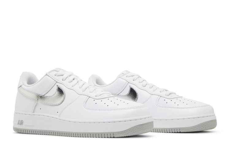 Nike Air Force 1 '07 Low Color of the Month White Metallic Silver - Nike Sneaker, Detailansicht 9