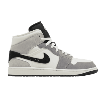 Air Jordan 1 Mid SE Craft White Cement Grey Black - Air Jordan Sneaker