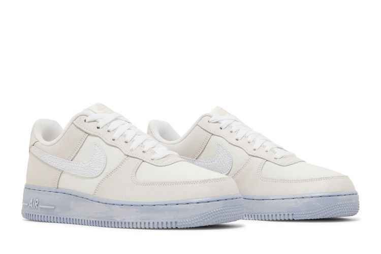 Nike Air Force 1 Low '07 LV8 EMB Summit White Blue Whisper - Nike Sneaker, Detailansicht 9