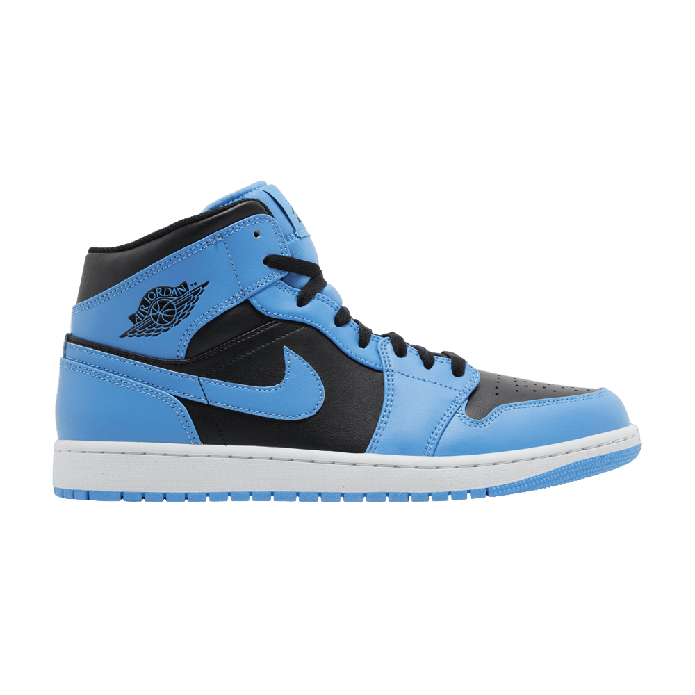 Air Jordan 1 Mid University Blue Black - Air Jordan Sneaker