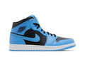 Air Jordan 1 Mid University Blue Black - Air Jordan Sneaker, Detailansicht 2