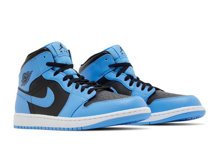 Air Jordan 1 Mid University Blue Black - Air Jordan Sneaker, Detailansicht 9