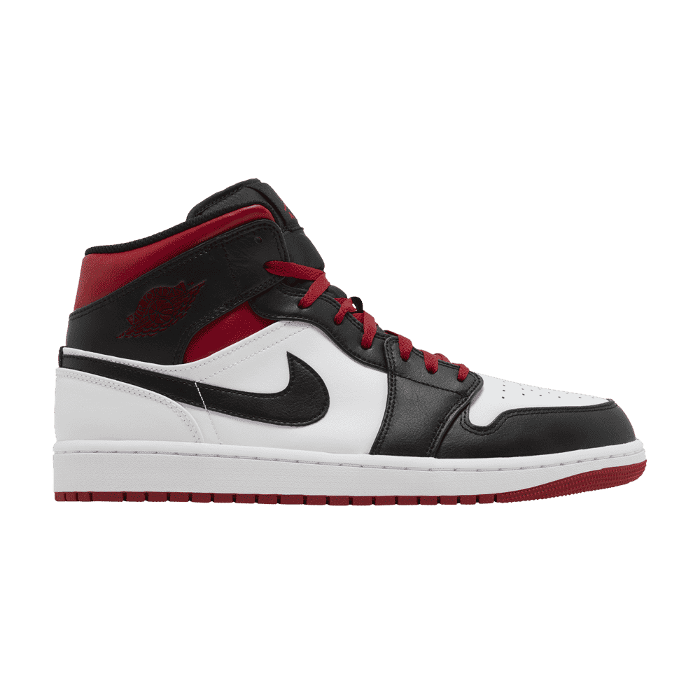 Air Jordan 1 Mid Gym Red Siyah Burun