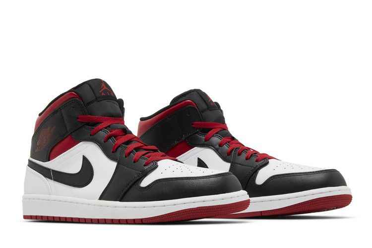 Air Jordan 1 Mid Gym Red Black Toe - Air Jordan Sneaker, Detailansicht 9