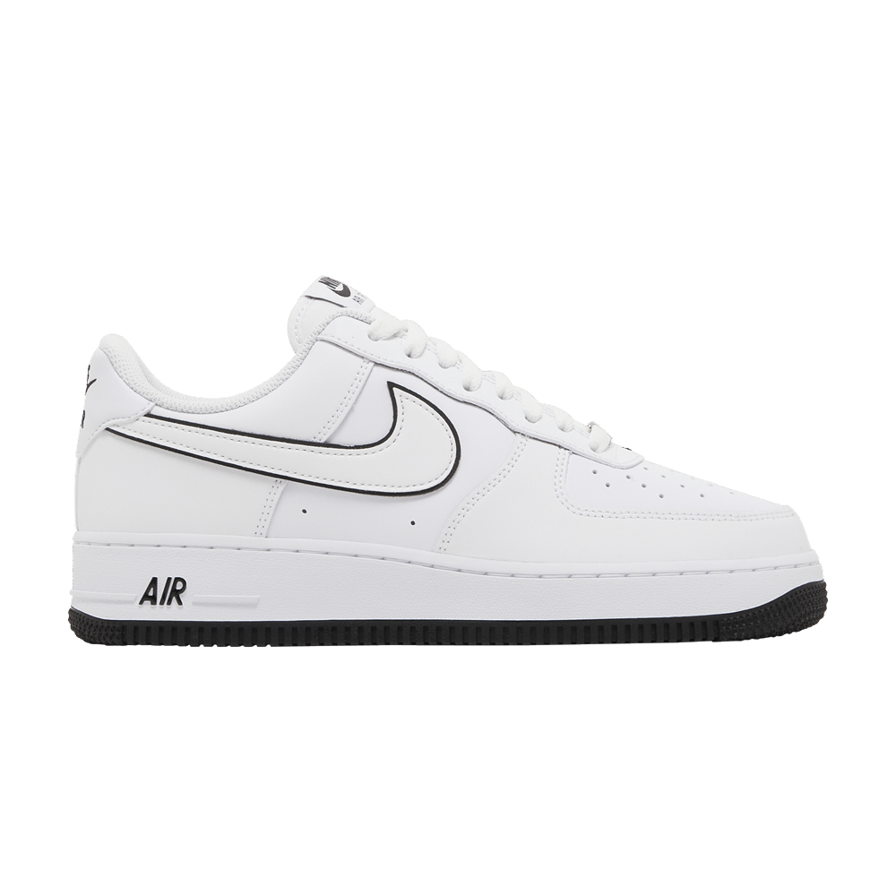 Nike Air Force 1 '07 Low White Black Outline Swoosh - Nike Sneaker
