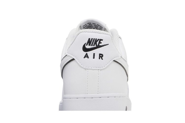 Nike Air Force 1 '07 Low White Black Outline Swoosh - Nike Sneaker, Detailansicht 8