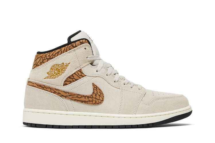 Air Jordan 1 Mid SE Brown Elephant - Air Jordan Sneaker, Detailansicht 2