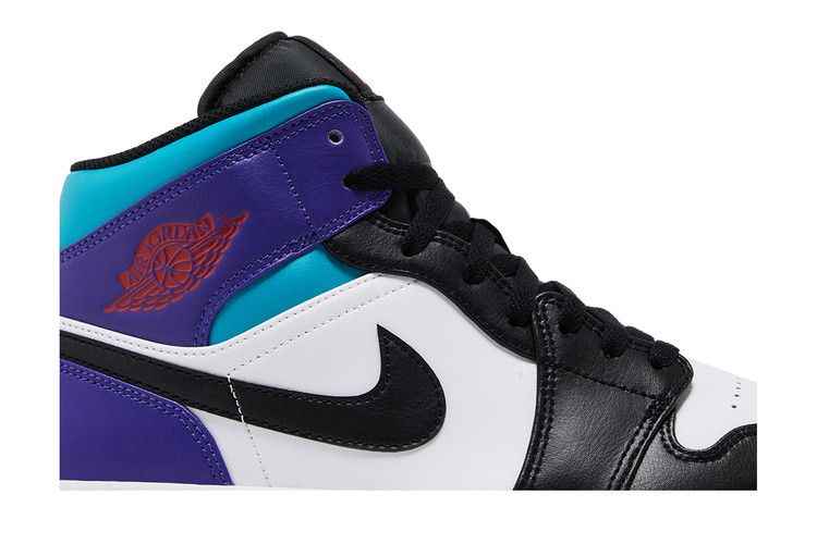Air Jordan 1 Mid Court Purple Tropical Twist - Air Jordan Sneaker, Detailansicht 3