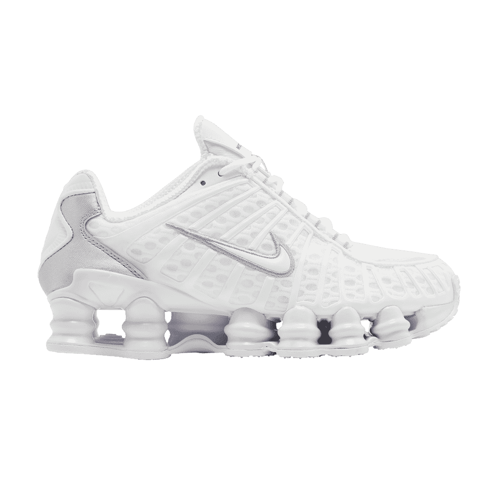 Nike Shox TL Branco Prata Metálico Laranja Max