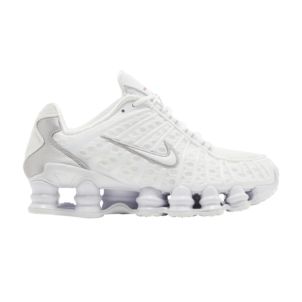 Nike Shox TL White Metallic Silver Max Orange - Nike Sneaker