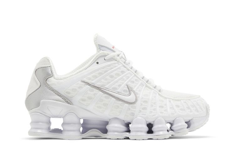 Nike Shox TL White Metallic Silver Max Orange
