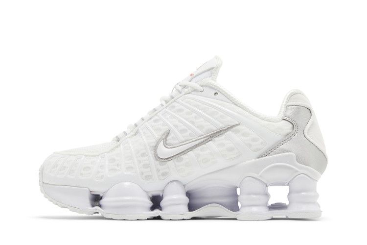 Nike Shox TL White Metallic Silver Max Orange - Nike Sneaker, Detailansicht 4
