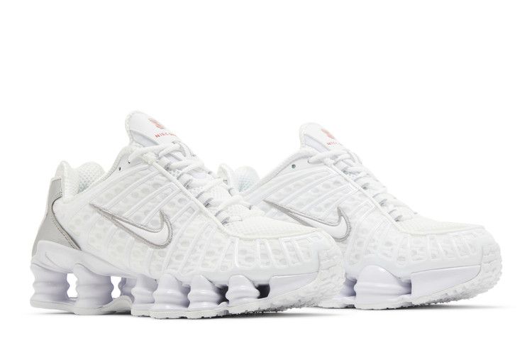 Nike Shox TL White Metallic Silver Max Orange - Nike Sneaker, Detailansicht 9