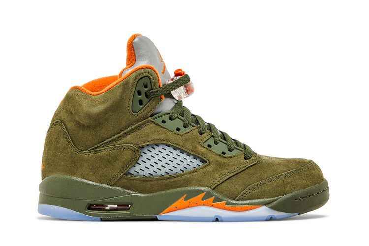 Air Jordan 5 Retro Olive (GS) - Air Jordan Sneaker, Detailansicht 2