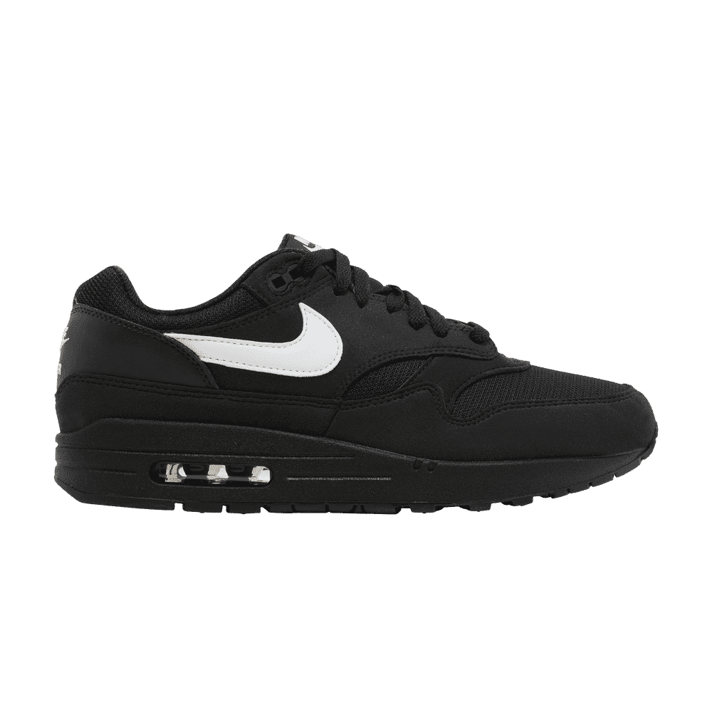 Air Max 1 Svart Hvit Swoosh