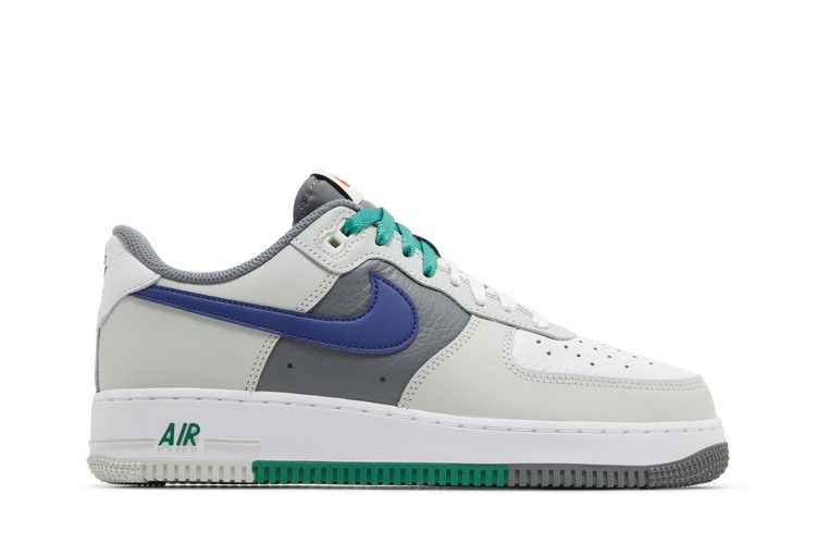 Nike Air Force 1 Low '07 LV8 Split Light Silver Deep Royal Blue - Nike Sneaker, Detailansicht 2