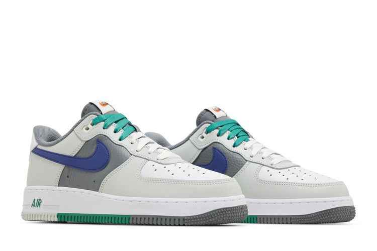 Nike Air Force 1 Low '07 LV8 Split Light Silver Deep Royal Blue - Nike Sneaker, Detailansicht 9
