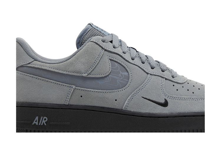 Nike Air Force 1 Low '07 LV8 Reflective Swoosh Cool Grey - Nike Sneaker, Detailansicht 3